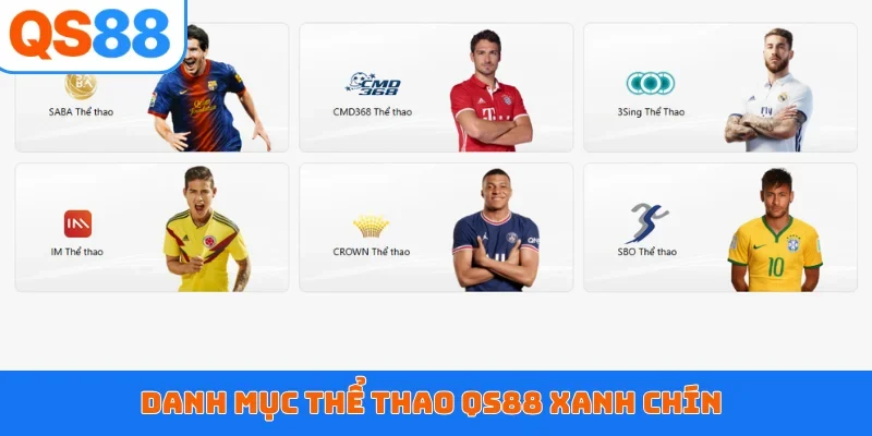 Danh mục thể thao QS88 xanh chín